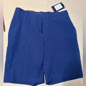 UnderArmour Ladies Sz 6 Navy water repellent, stretch waist, shorts New With Tag